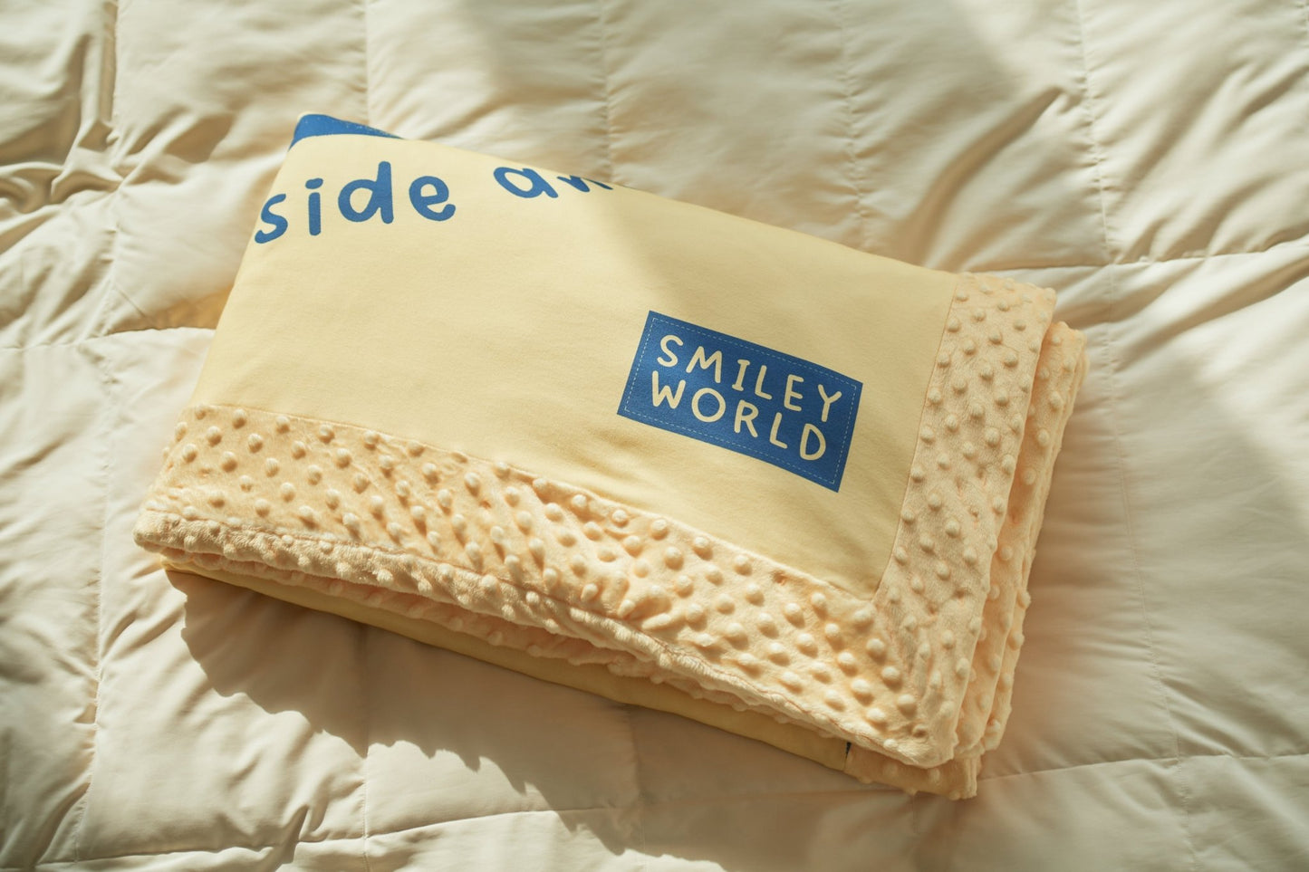 SmileyWorld Kids 3D Raised Dot Velvet Blanket - SmileyWorld