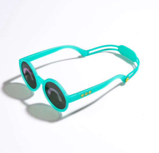 Round Kids & Baby Sunglasses Lake Green | 0-12 Years