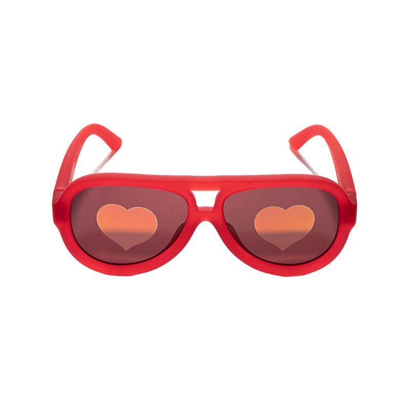 Aviator Kids Sunglasses Raspberry Red | 3 - 12+ Years - SmileyWorld