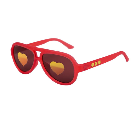 Aviator Kids Sunglasses Raspberry Red | 3 - 12+ Years - SmileyWorld