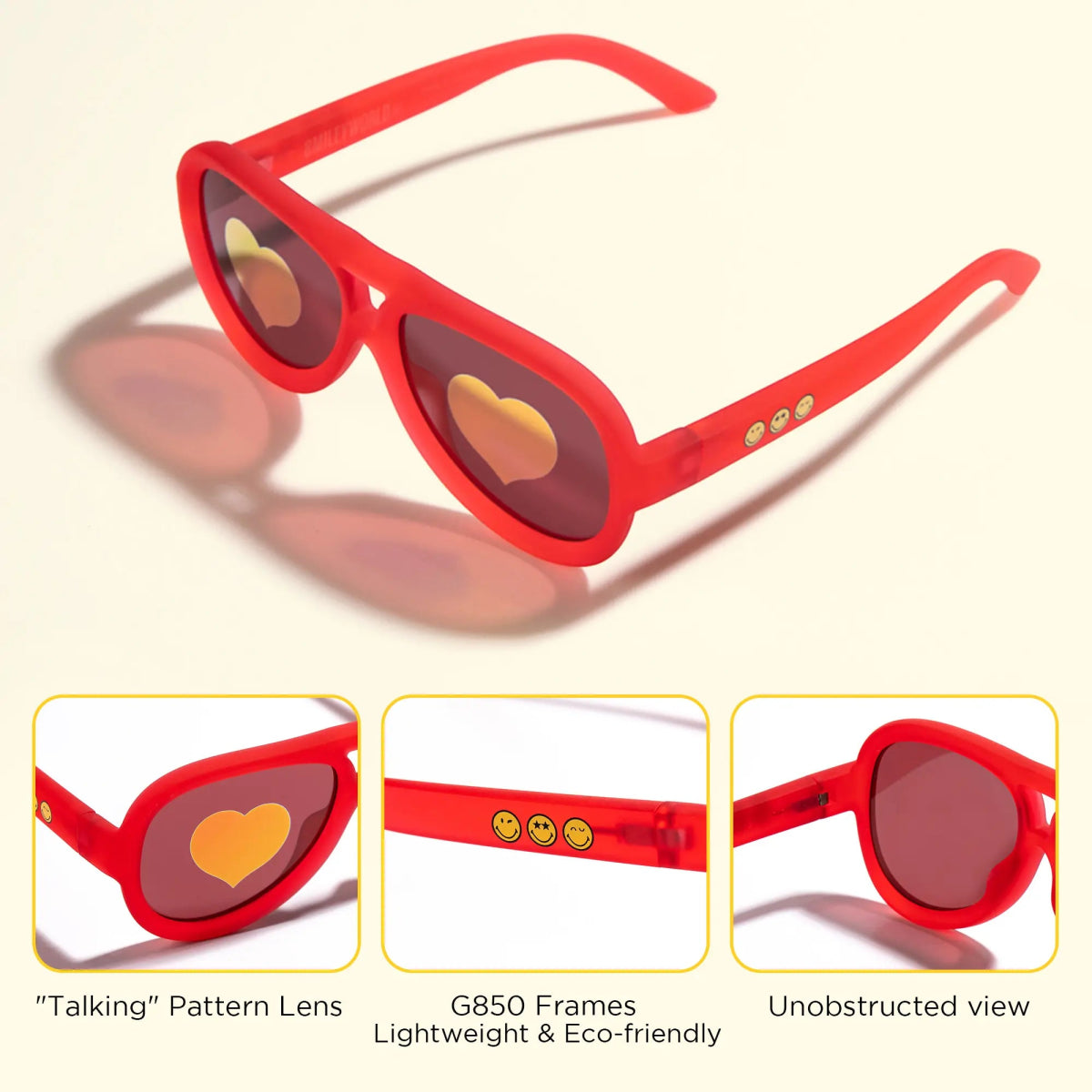 Aviator Series - Raspberry Red | Family Matching (Kids & Adults) - SmileyWorld