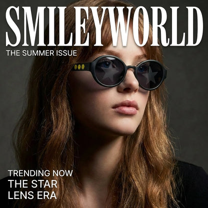 Oval Series - Obsidian Black | Cyber Y2K Style