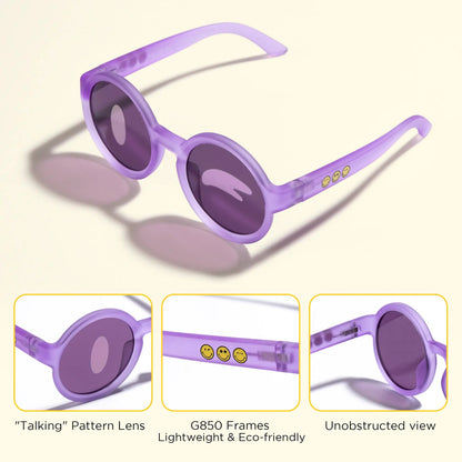 Round Series - Coral Purple | Junior Edition (3 - 12Y) - SmileyWorld