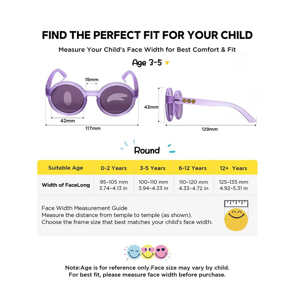 Round Series - Coral Purple | Junior Edition (3 - 12Y) - SmileyWorld