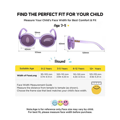Round Series - Coral Purple | Junior Edition (3 - 12Y) - SmileyWorld