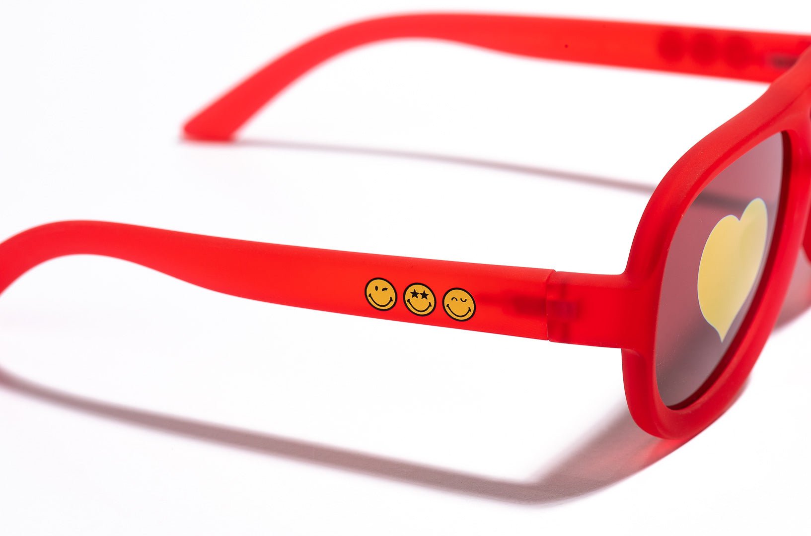 SmileyWorld Kid Sunglasses Aviator Raspberry Red - SmileyWorld