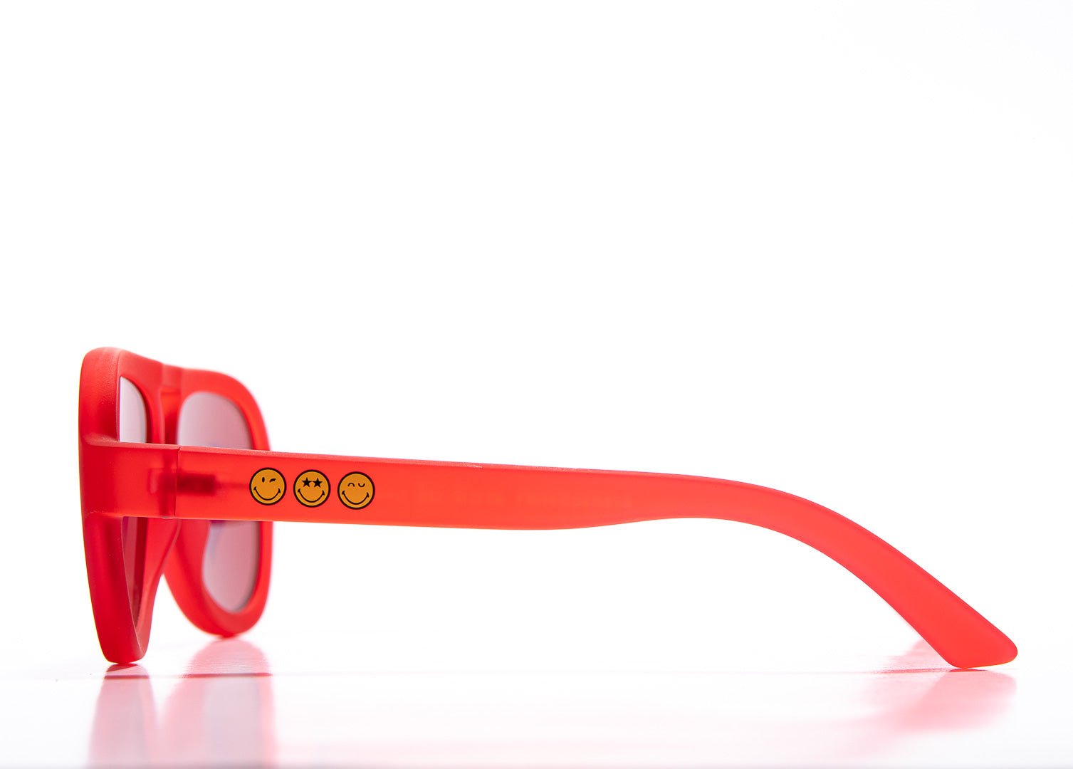 SmileyWorld Kid Sunglasses Aviator Raspberry Red - SmileyWorld