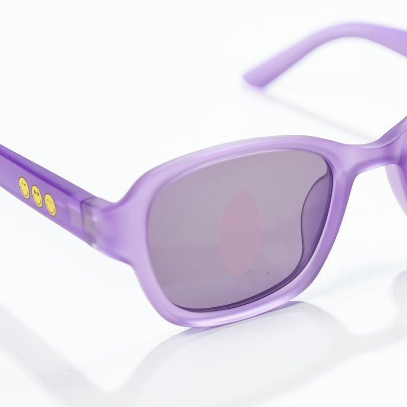 SmileyWorld Kid Sunglasses Square Coral Purple - SmileyWorld