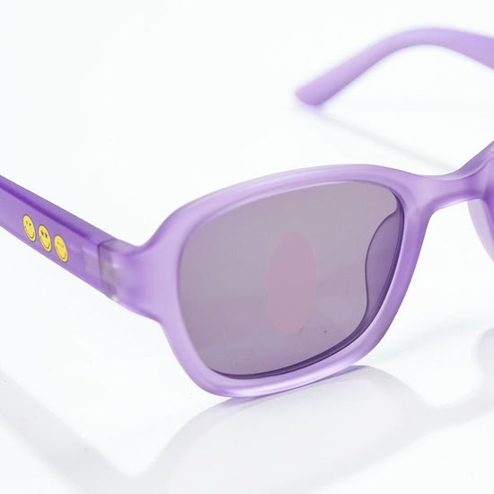 SmileyWorld Kid Sunglasses Square Coral Purple - SmileyWorld