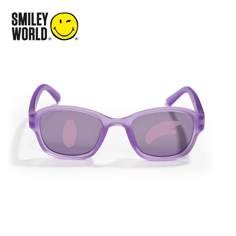 SmileyWorld Kid Sunglasses Square Coral Purple - SmileyWorld