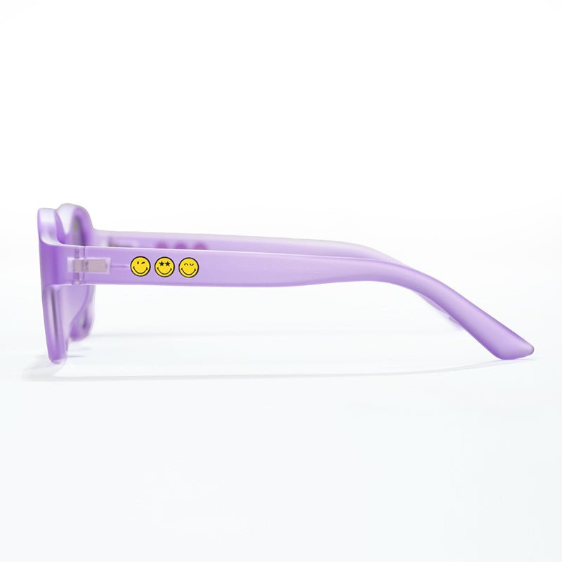 SmileyWorld Kid Sunglasses Square Coral Purple - SmileyWorld