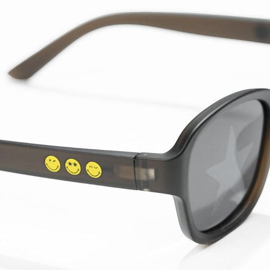 SmileyWorld Kid Sunglasses Square Obsidian Black - SmileyWorld