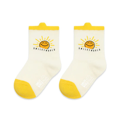 SmileyWorld Kids & Baby Socks: "Playground Pals" 6 - Pair Pack - Shoyee