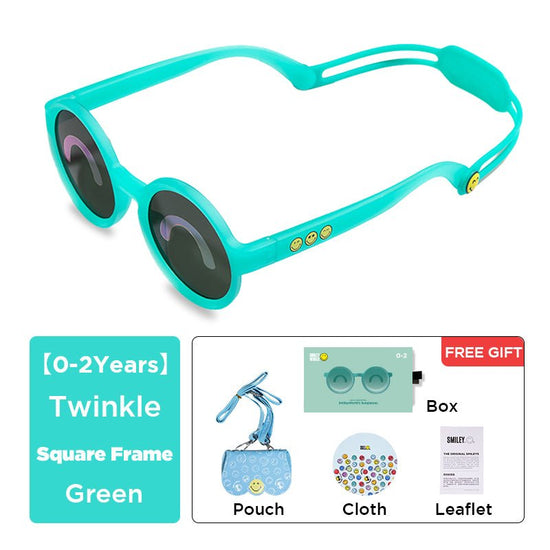 SmileyWorld Kids & Baby Sunglasses Round Lake Green - SmileyWorld