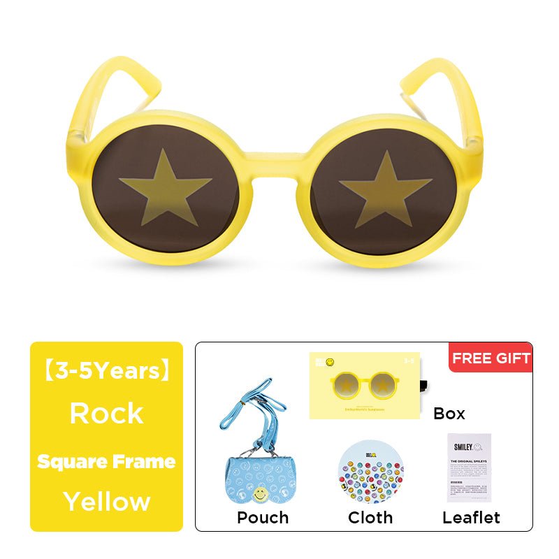 SmileyWorld Kids & Baby Sunglasses Round Sunlight Yellow - SmileyWorld