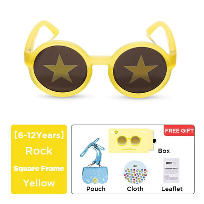 SmileyWorld Kids & Baby Sunglasses Round Sunlight Yellow - SmileyWorld