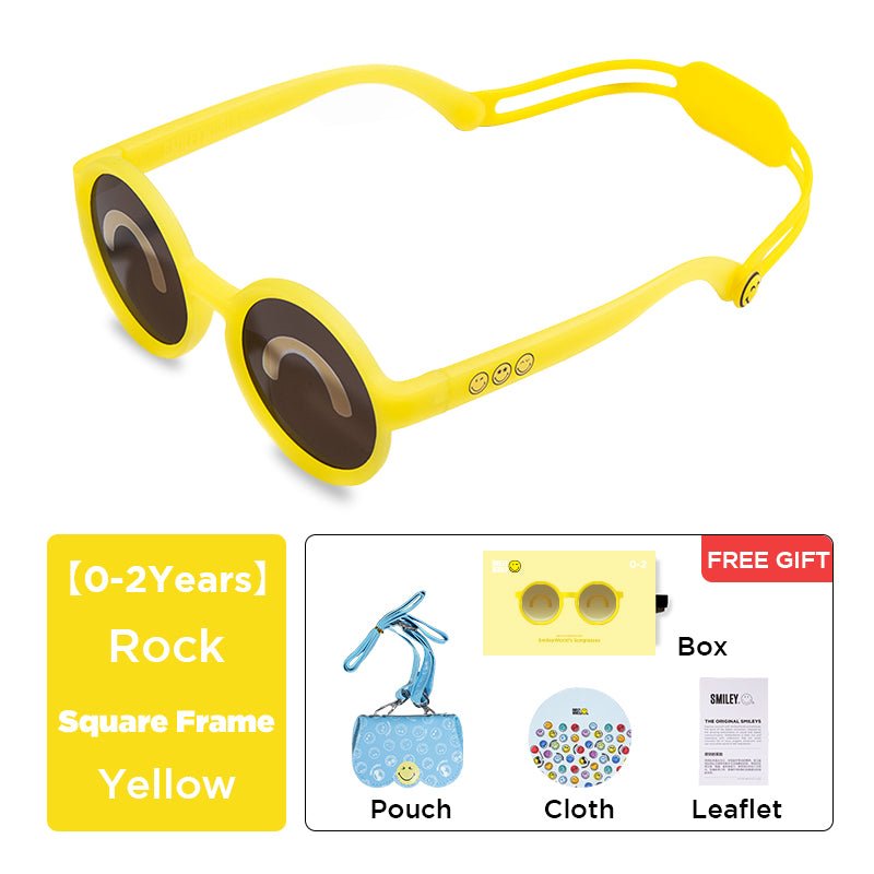 SmileyWorld Kids & Baby Sunglasses Round Sunlight Yellow - SmileyWorld