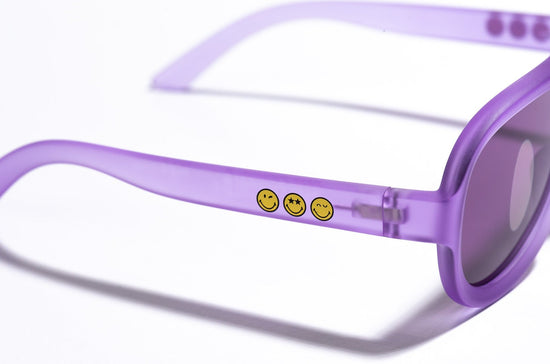SmileyWorld Kids Sunglasses Aviator Coral Purple - SmileyWorld