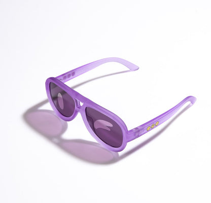 SmileyWorld Kids Sunglasses Aviator Coral Purple - SmileyWorld