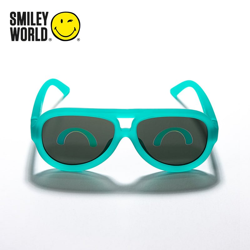 SmileyWorld Kids Sunglasses Aviator Lake Green - SmileyWorld
