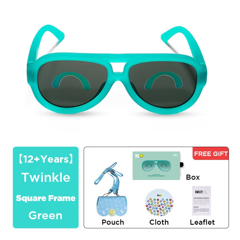 SmileyWorld Kids Sunglasses Aviator Lake Green - SmileyWorld
