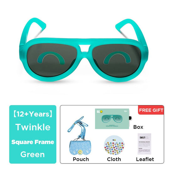 SmileyWorld Kids Sunglasses Aviator Lake Green - SmileyWorld
