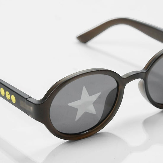 SmileyWorld Kids Sunglasses Oval Obsidian Black - SmileyWorld