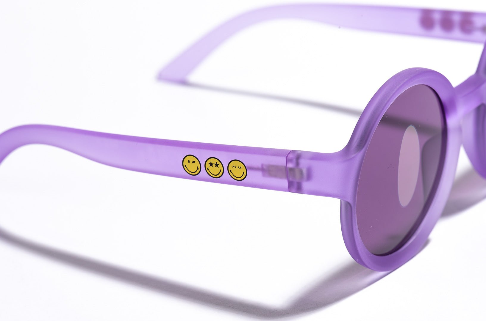 Kids Sunglasses Round Coral Purple - SmileyWorld