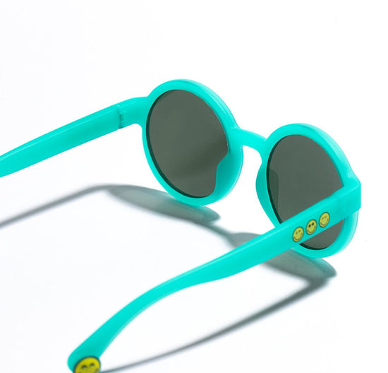 SmileyWorld Kids Sunglasses Round Lake Green - SmileyWorld