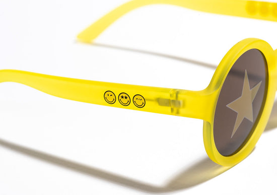SmileyWorld Kids Sunglasses Round Sunlight Yellow - SmileyWorld