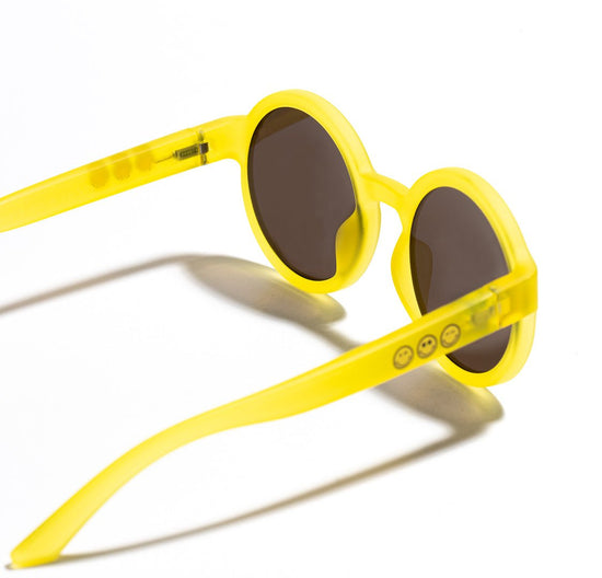 SmileyWorld Kids Sunglasses Round Sunlight Yellow - SmileyWorld