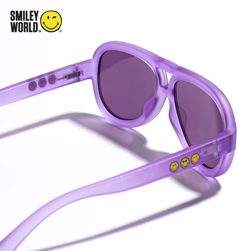 SmileyWorld Toddler Sunglasses Aviator Coral Purple - SmileyWorld
