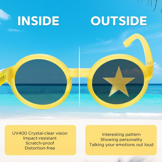 Square Kids Sunglasses Sea Blue | 3 - 12 Years - SmileyWorld